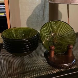 Vintage Anchor Hocking Glass Soreno Bowls